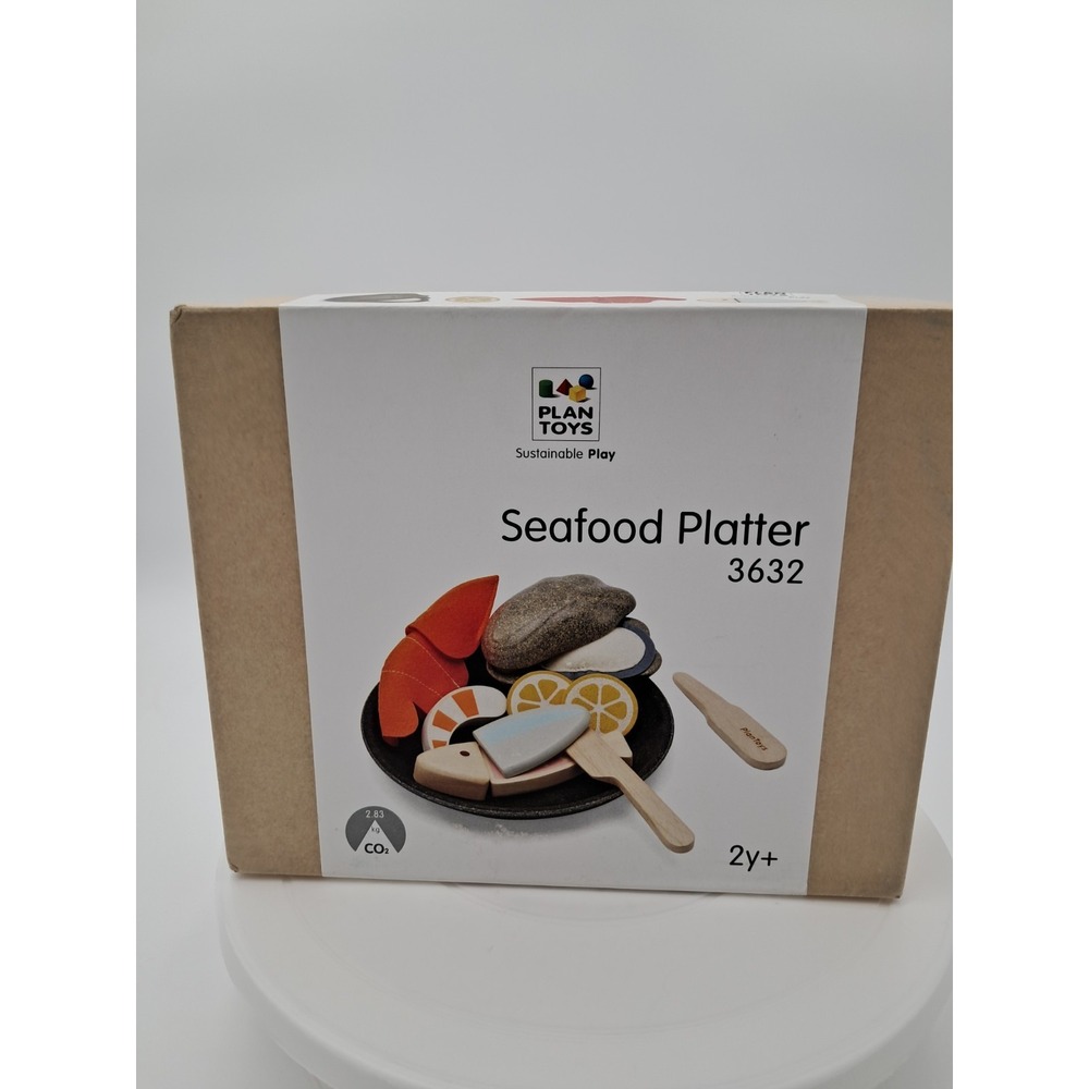 Plan Toys SEAFOOD PLATTER 3632  Sustainable Play 13 Piece 2Y+